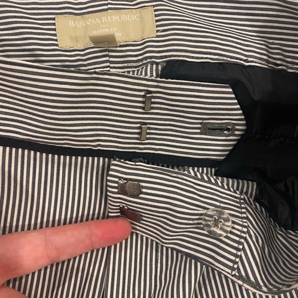 Banana Republic Martin Fit Striped Pants Size 8 - Picture 7 of 10
